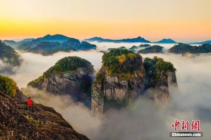 武夷山天游云海。黃海 攝