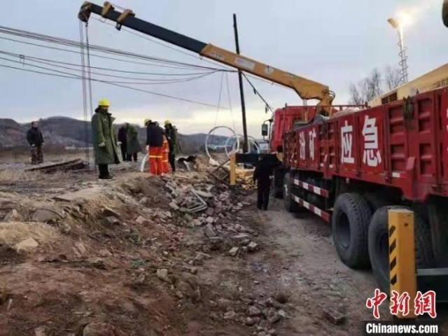 救援現(xiàn)場(chǎng)。 現(xiàn)場(chǎng)工作人員 供圖