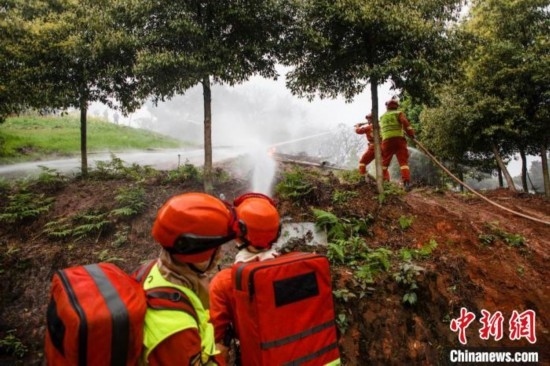 演練現(xiàn)場。瀘州消防供圖