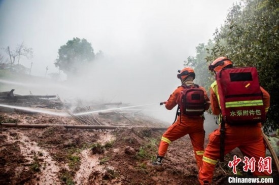 演練現(xiàn)場。瀘州消防供圖