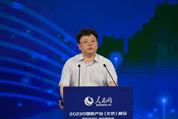 傳播內(nèi)容認(rèn)知全國(guó)重點(diǎn)實(shí)驗(yàn)室首席科學(xué)家張勇東。人民網(wǎng)記者 于凱攝