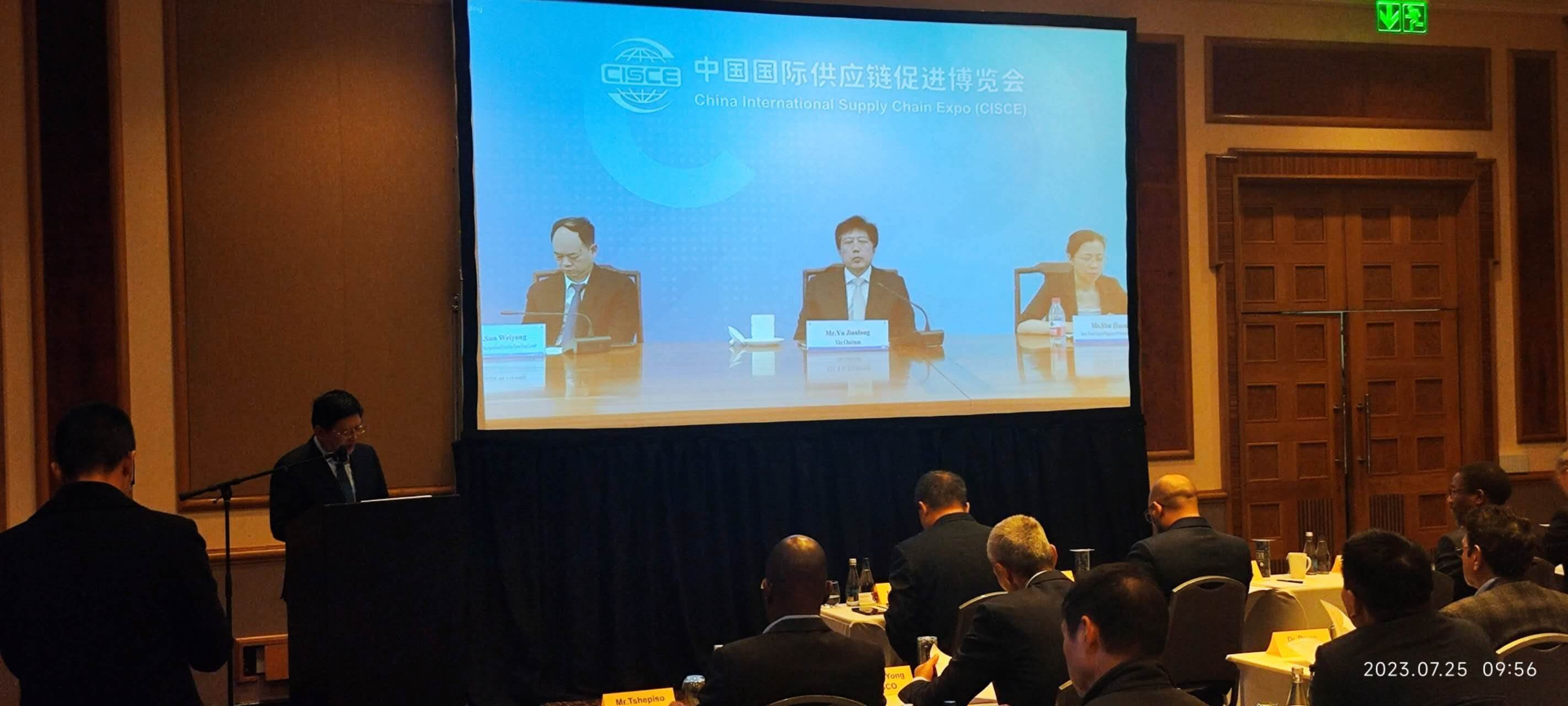 唐中東總領(lǐng)事致辭。圖片來源：貿(mào)促會