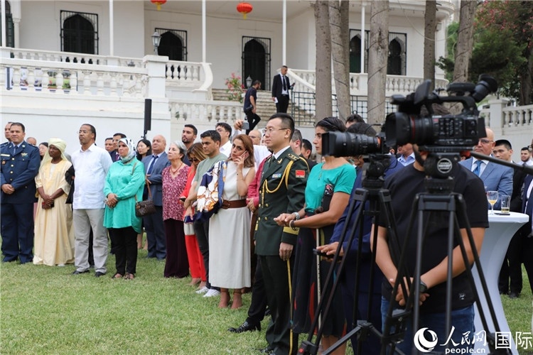 圖為招待會現(xiàn)場。人民網(wǎng)記者 王傳寶攝