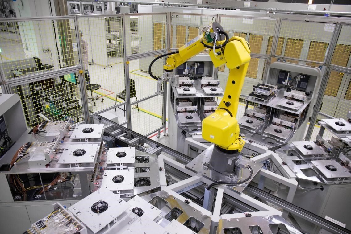 中興通訊“5G全連接智能工廠”。受訪者供圖