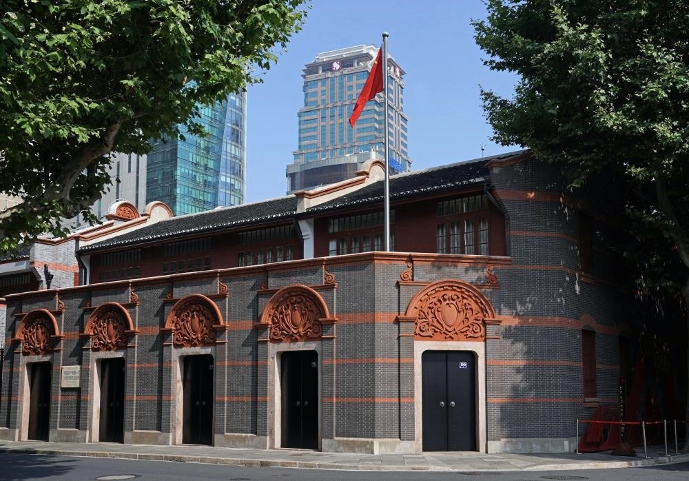 2023年6月9日拍攝的中共一大會址外景。新華社記者 劉穎 攝