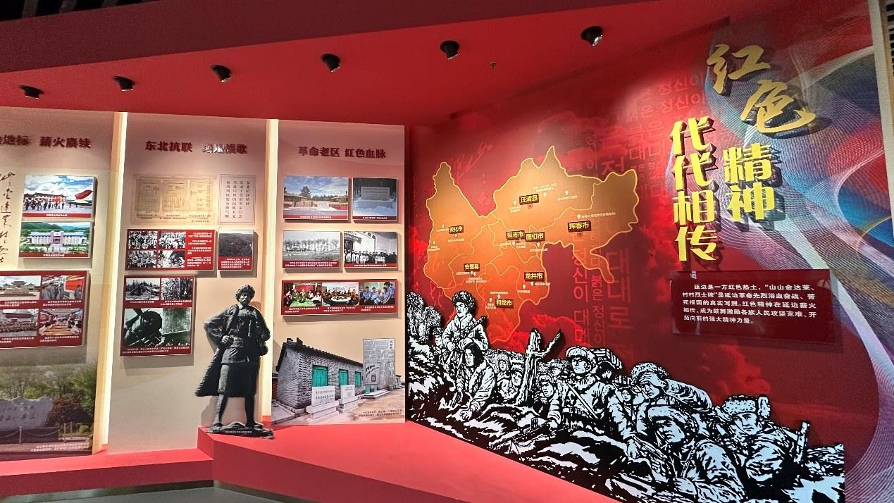 《千秋正氣-朝鮮族革命斗爭史陳列》展廳。人民網(wǎng)記者 金洪花攝