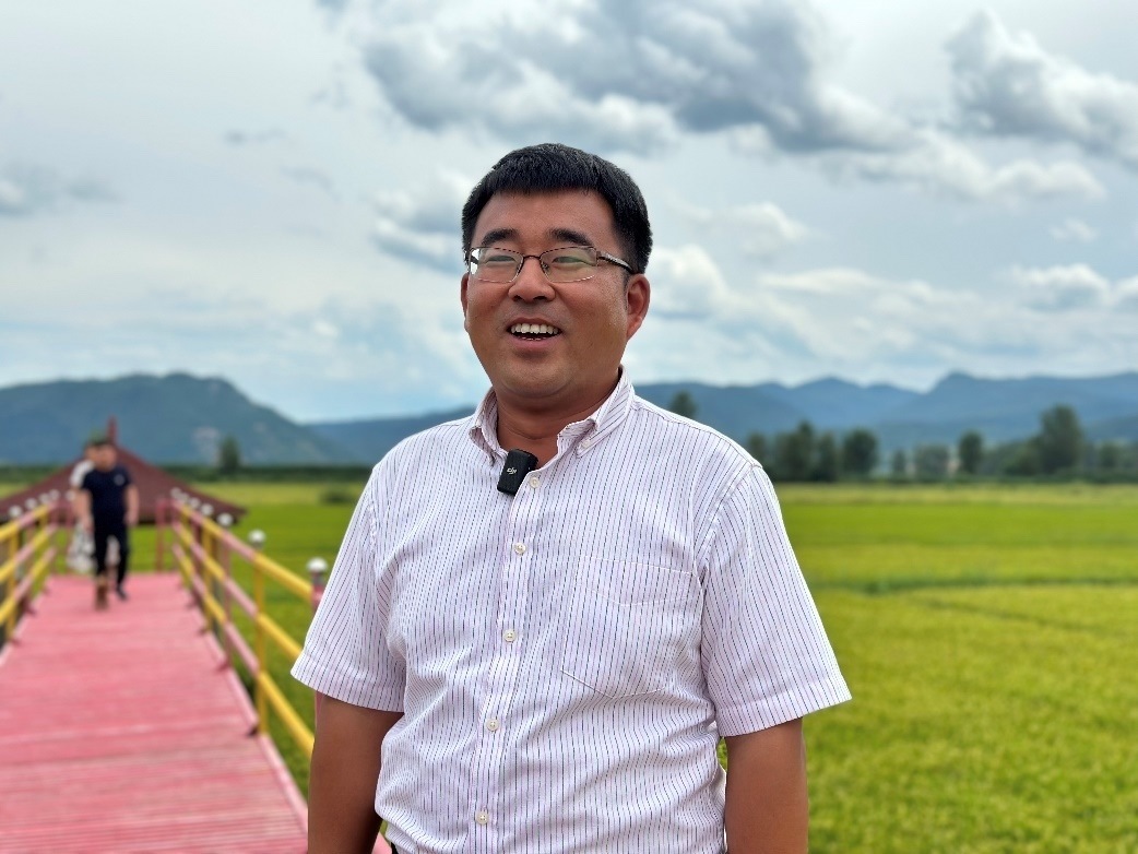 和龍市東城鎮(zhèn)光東村村書記金憲。人民網(wǎng)記者 金洪花 攝