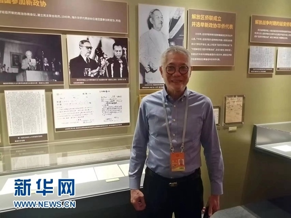 印尼廣東社團(tuán)聯(lián)合總會(huì)總主席張錦泉。新華網(wǎng)記者 侯強(qiáng) 攝