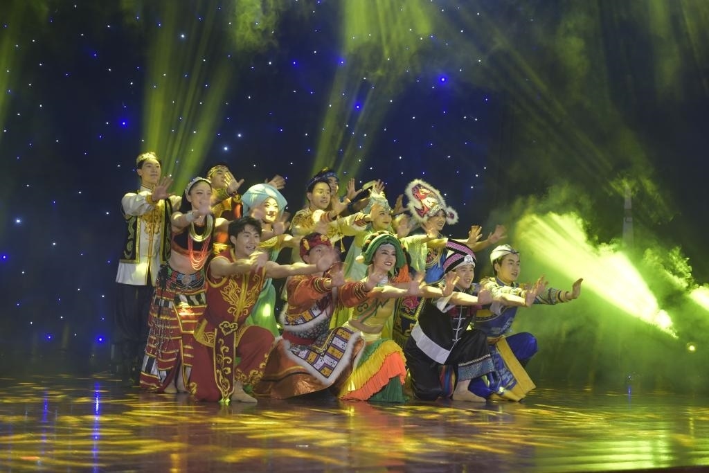 5月27日，演員在柬埔寨金邊真臘歌劇院演出。