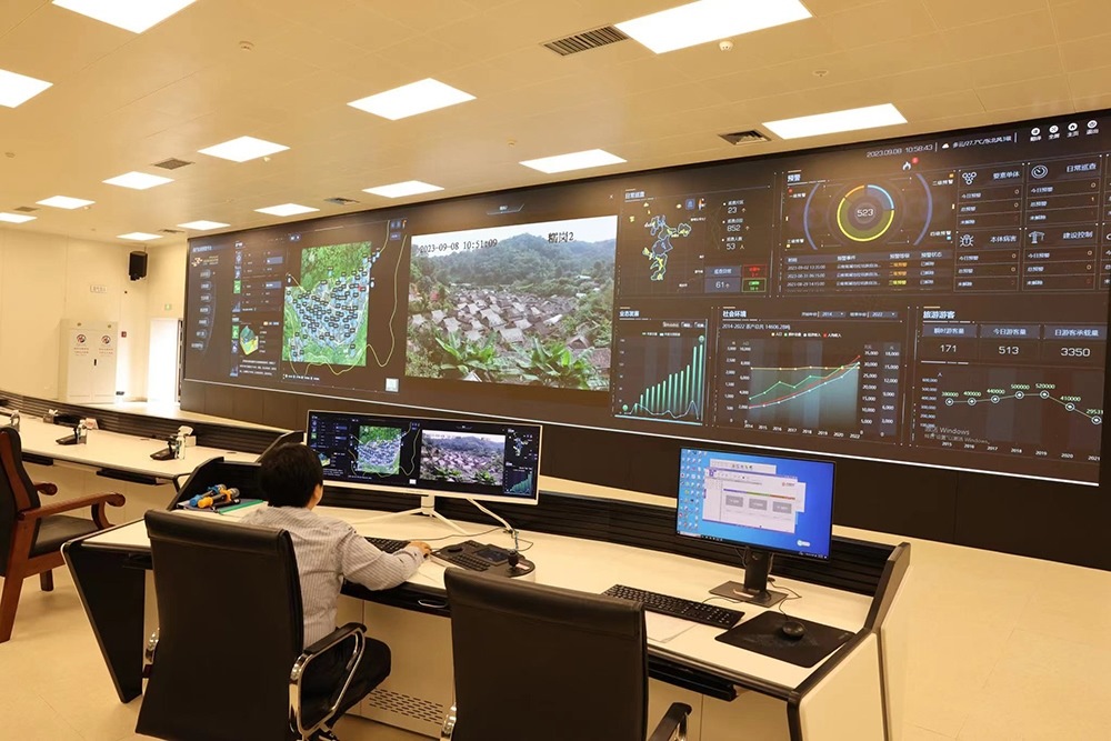 景邁山遺產(chǎn)監(jiān)測(cè)中心。普洱景邁山古茶林保護(hù)管理局供圖