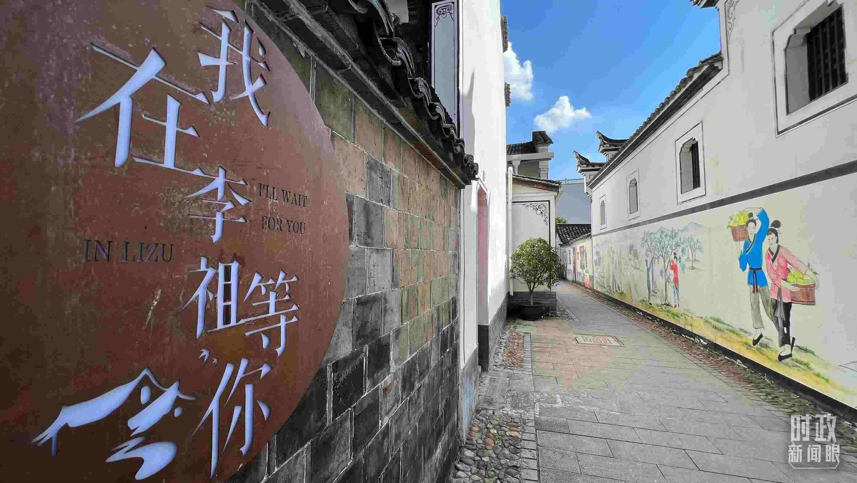 △村內(nèi)干凈整潔的小巷子。（總臺央視記者李煒拍攝）