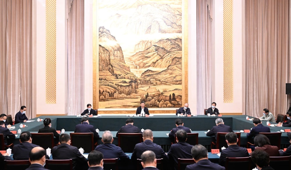  2023年5月17日上午，習(xí)近平在西安聽取陜西省委和省政府工作匯報(bào)并發(fā)表重要講話。