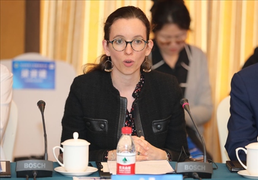 法國駐華大使館公使銜參贊白美燕致辭。主辦方供圖