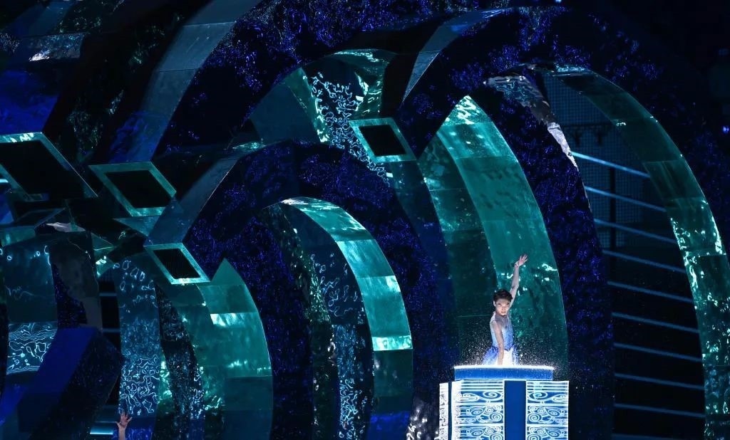 △9月23日，杭州第19屆亞洲運動會開幕式迎賓表演《水潤秋輝》。