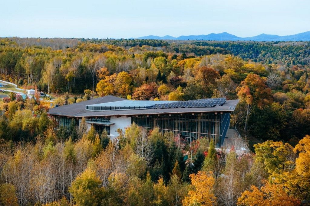 園區(qū)在多棟建筑上都安裝有分布式光伏發(fā)電設(shè)施。邱活攝