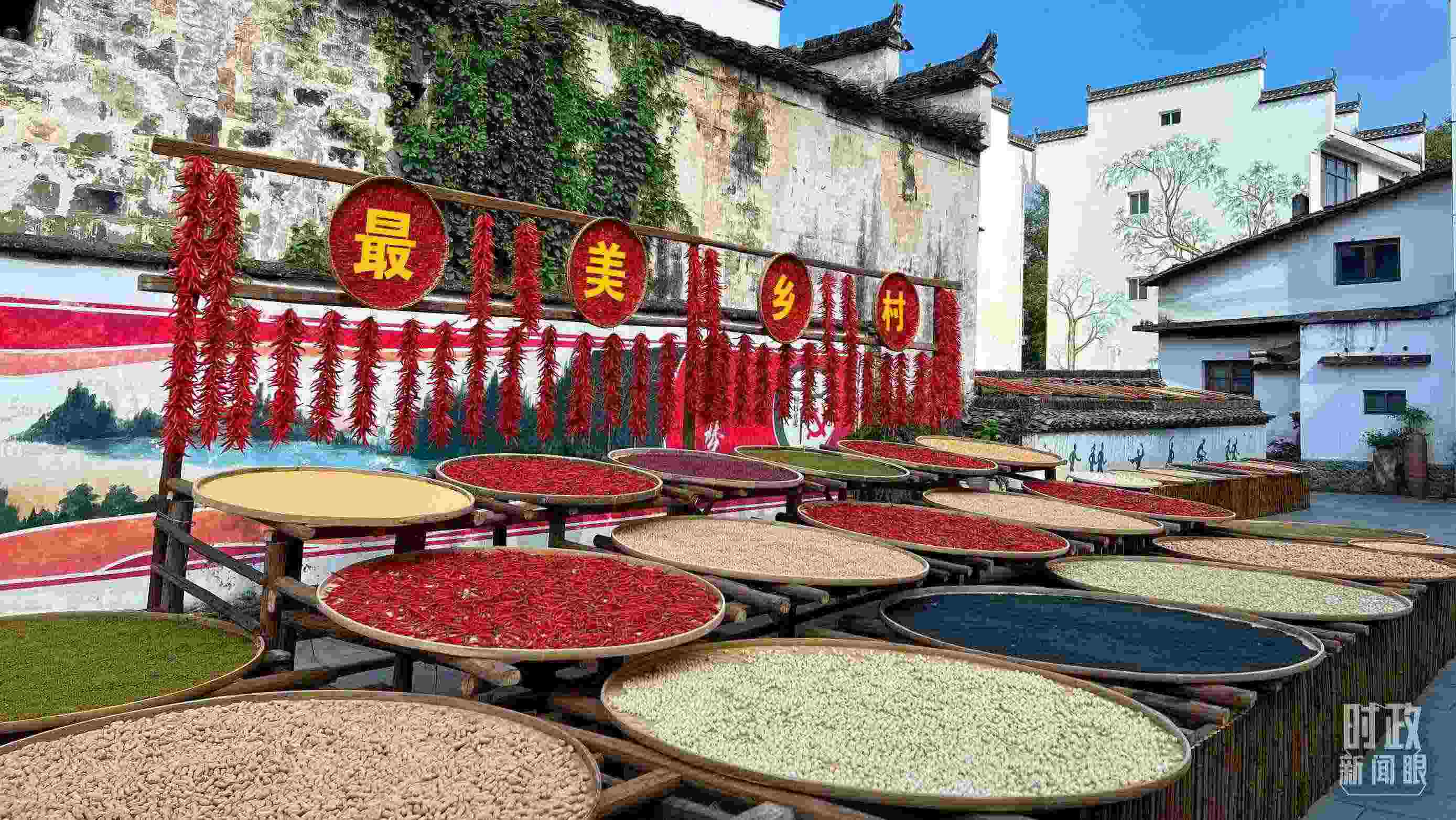 △婺源縣秋口鎮(zhèn)王村石門自然村。（總臺(tái)央視記者程鋮拍攝）