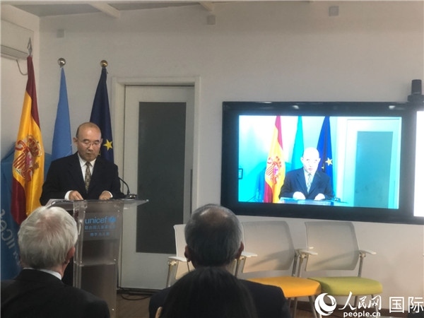 生態(tài)環(huán)境部應(yīng)對氣候變化司一級巡視員孫楨在研討會(huì)上致辭。 人民網(wǎng)記者 趙健攝