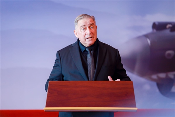 2023年10月30日，美中航空遺產(chǎn)基金會(huì)主席杰弗里·格林在中國(guó)人民抗日戰(zhàn)爭(zhēng)紀(jì)念館的活動(dòng)中發(fā)表講話。中國(guó)人民對(duì)外友好協(xié)會(huì)供圖