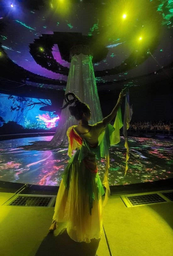 《天釀》演出場景。本報(bào)記者常雯宜攝