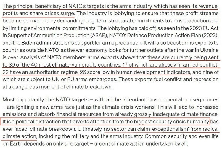 看看北約的“碳足跡”，就知道西方的氣候承諾有多扯