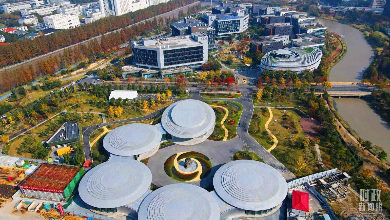 △張江科學(xué)城未來(lái)公園。（總臺(tái)央視記者范凱拍攝）