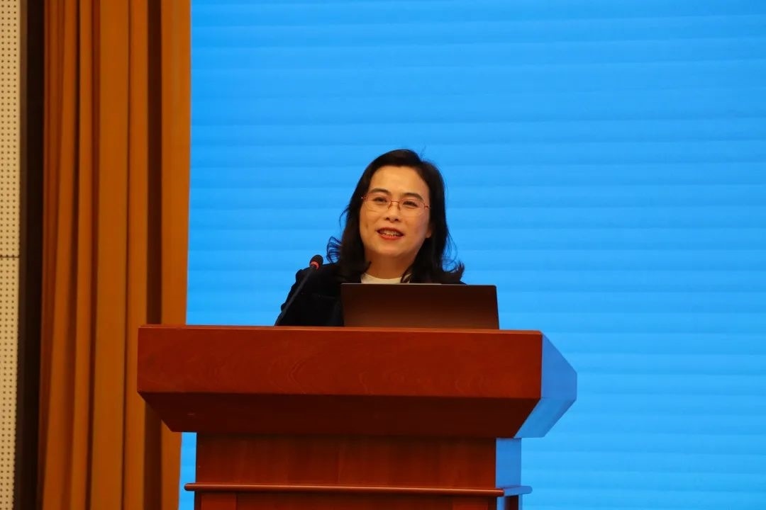 浙江師范大學(xué)副校長張建珍致辭。主辦方供圖