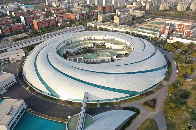 2019年3月12日，航拍上海光源項目。