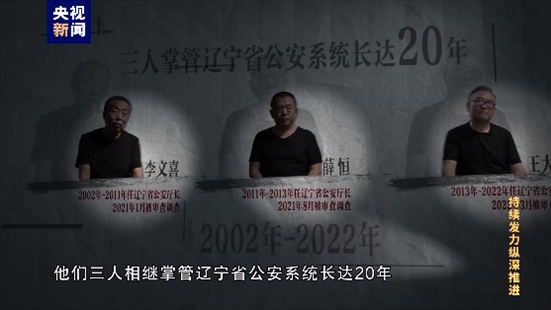 △李文喜、薛恒、王大偉在2021至2022年間先后落馬。