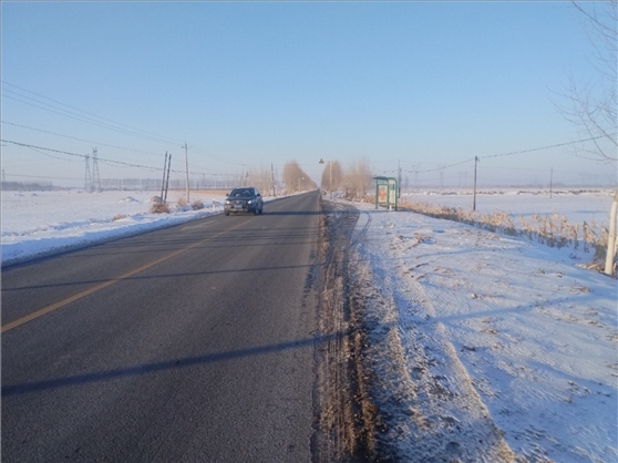 連接德惠市與太興村的德前公路寬闊通暢。德惠市委宣傳部供圖
