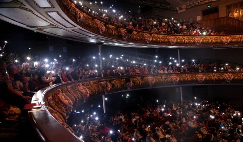 2024年“四海同春”慰?jī)S訪演團(tuán)亞太團(tuán)新西蘭惠靈頓演出現(xiàn)場(chǎng)。圖片由陸欣讌、孟韜、葉勇提供