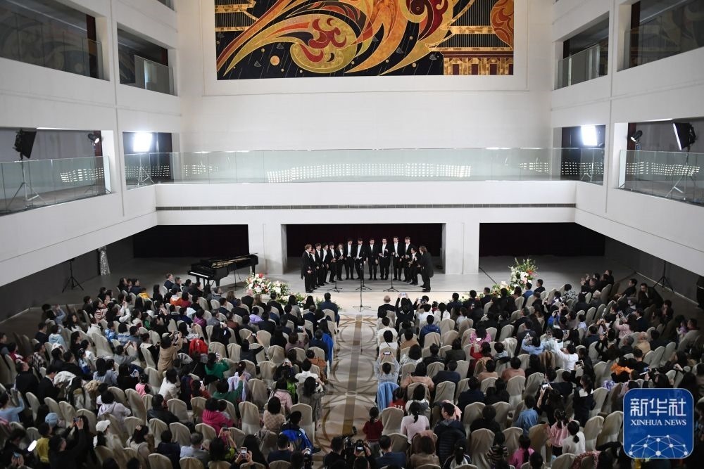 3月21日拍攝的“春暖·金融街韻律專場音樂會”現(xiàn)場。新華社記者 任超 攝