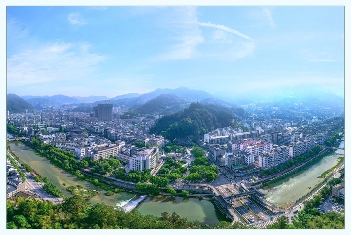 俯瞰景寧縣城。供圖 景寧縣委宣傳部