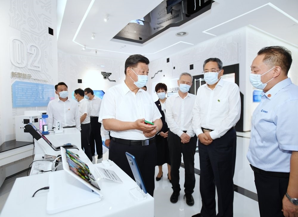 2020年8月19日下午，習近平總書記在安徽省合肥市參觀安徽創(chuàng)新館，了解安徽省科技創(chuàng)新和新興產業(yè)發(fā)展情況。