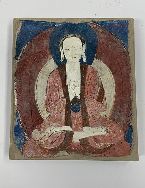 佛像壁畫殘片（暫定名）。國(guó)家文物局供圖