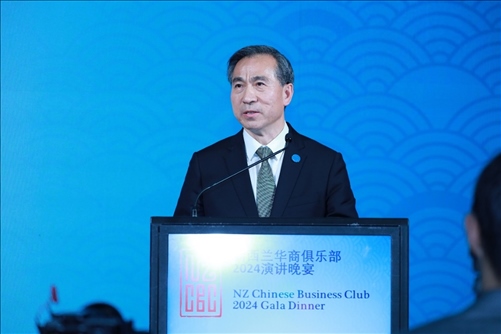 中國貿(mào)促會(huì)任鴻斌會(huì)長(zhǎng)。主辦方供圖