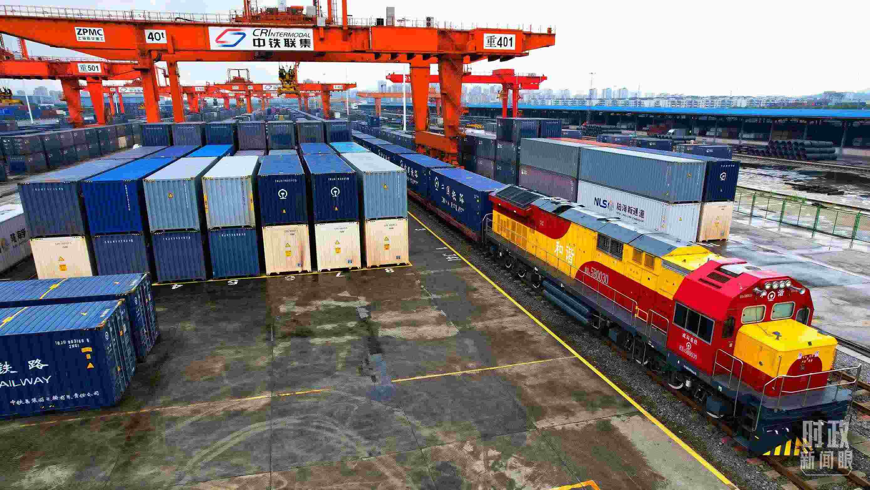 △重慶國際物流樞紐園區(qū)。（總臺記者劉雨拍攝）