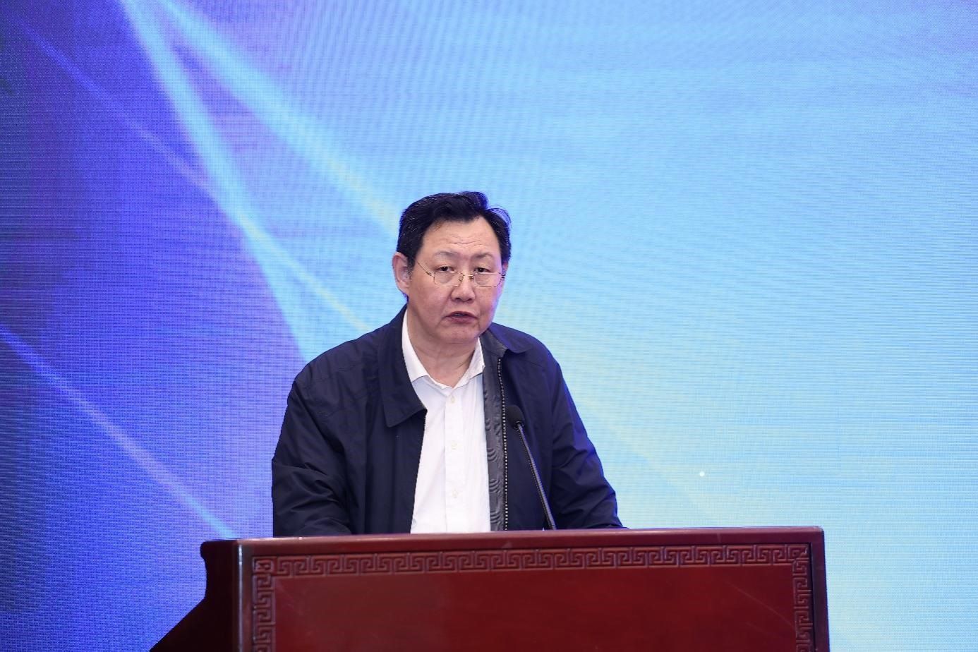 中國物流與采購聯(lián)合會黨委副書記余平致辭。主辦方供圖