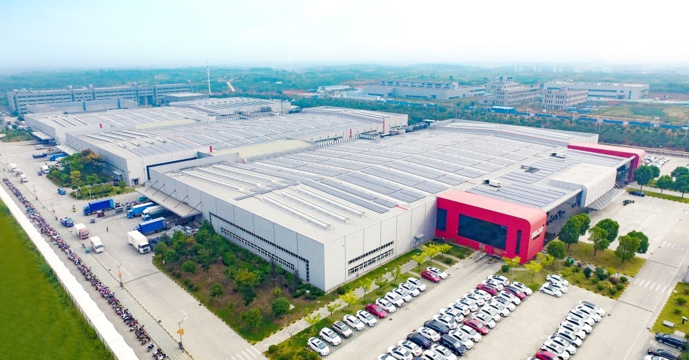 圖為德力西電氣蕪湖工廠（無人機照片）。（德力西集團供圖）