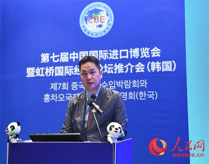 在華韓國創(chuàng)新中心代表金鐘文發(fā)言。 人民網(wǎng) 程安康攝