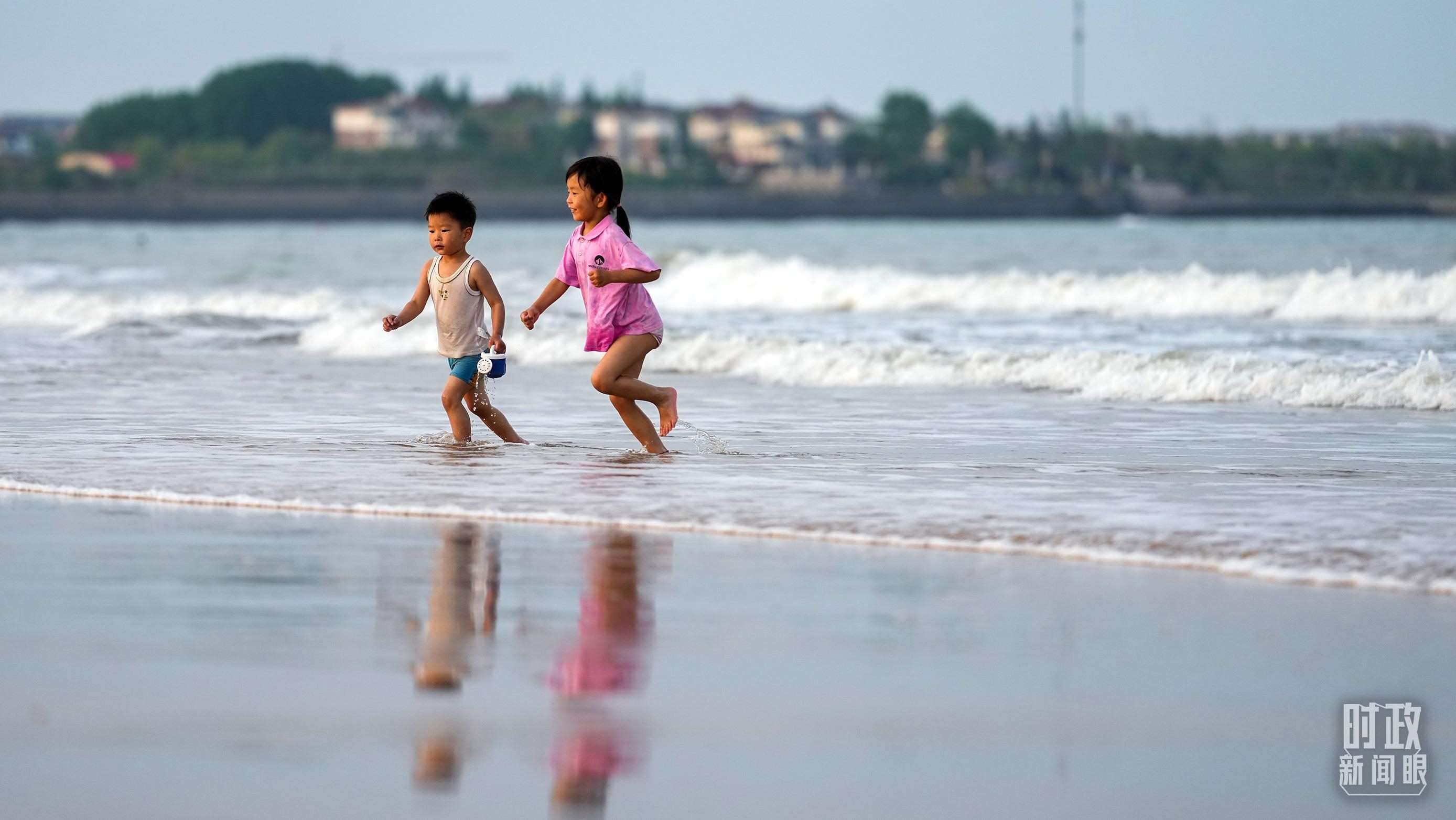 山東日照陽光海岸。（總臺國廣記者李晉拍攝）
