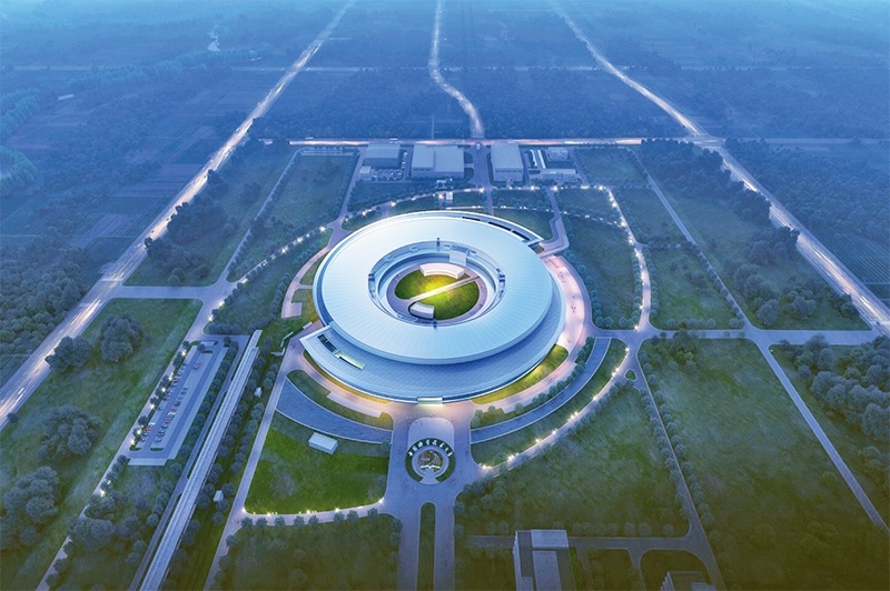 近年來，長三角各省市牢牢把握高質(zhì)量發(fā)展這個首要任務(wù)，因地制宜培育和發(fā)展新質(zhì)生產(chǎn)力，朝著世界級城市群目標邁進。圖為第四代大科學裝置“合肥先進光源”的效果圖（資料圖片）。 新華社發(fā)（中國科學技術(shù)大學國家同步輻射實驗室供圖）