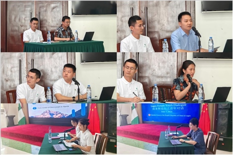 青年外交官們介紹了中國有關(guān)外交政策、對非對尼政策、等情況，并就學(xué)生們關(guān)心的問題解答。駐拉各斯總領(lǐng)館供圖