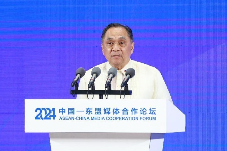 吉米致辭。中國外文局供圖