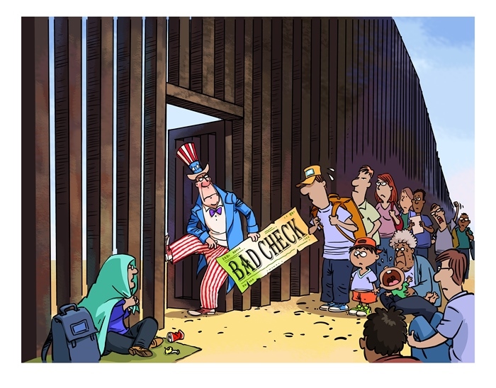 漫畫作者：馬宏亮（人民網(wǎng)版權(quán)圖片，未經(jīng)授權(quán)請勿轉(zhuǎn)載。）