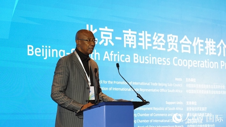 布萊克廳長致辭。人民網(wǎng) 劉暢攝