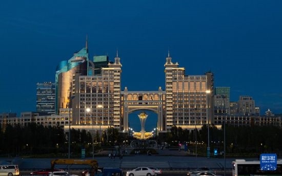 這是7月1日拍攝的哈薩克斯坦首都阿斯塔納街景。新華社記者 白雪騏 攝