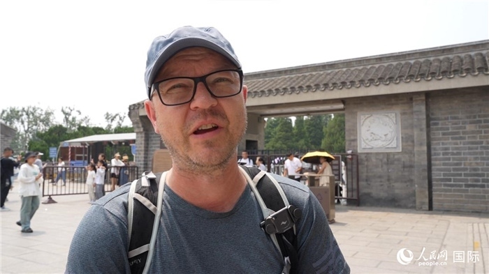圖為德國籍游客安德烈亞斯·西伯特。人民網(wǎng)記者 吳超嵐攝