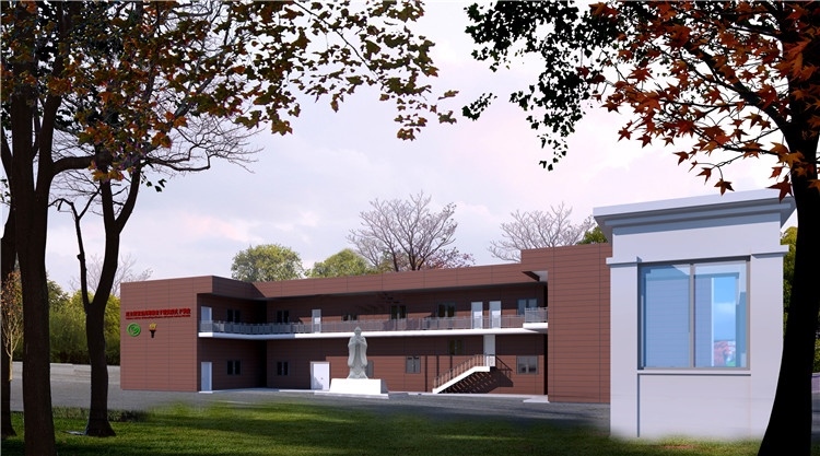 圖3：圖為孔子學(xué)院教學(xué)樓項(xiàng)目效果圖。四川路橋供圖