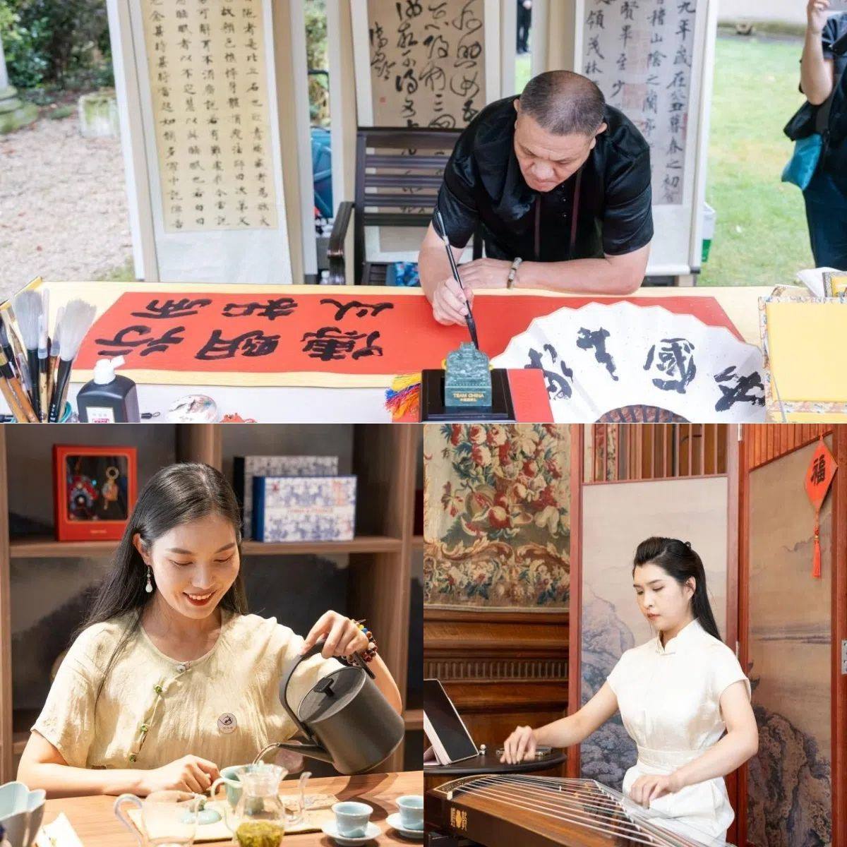 中國非遺與傳統(tǒng)文化展區(qū)引人入勝。 “中國之家”供圖