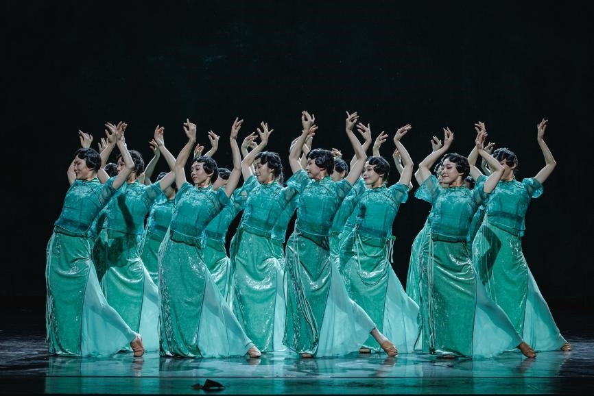 舞劇《熱血當(dāng)歌》演出現(xiàn)場(chǎng)。主辦方供圖